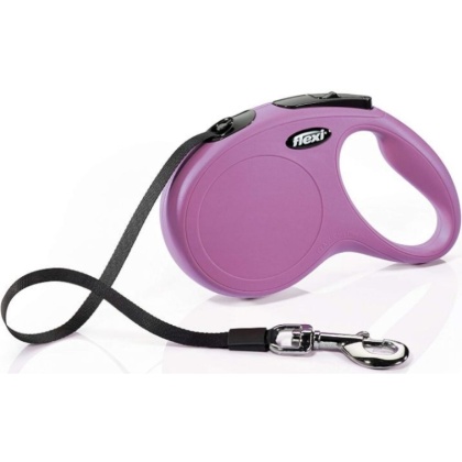 Flexi Classic Pink Retractable Dog Leash - Medium 16\' Long