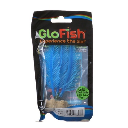 GloFish Blue Aquarium Plant - Small - (4\