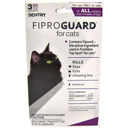 Sentry FiproGuard for Cats - 3 Doses