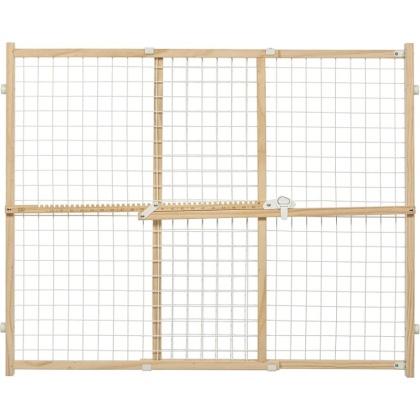 MidWest Wire Mesh Wood Presuure Mount Pet Safety Gate - 32\