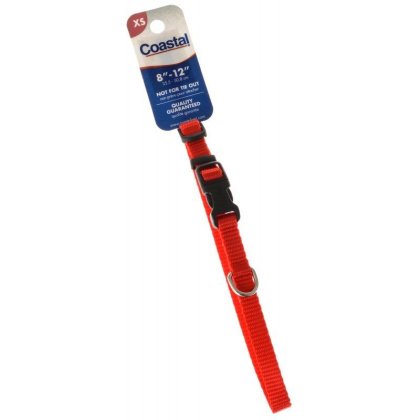 Tuff Collar Nylon Adjustable Collar - Red - 8\